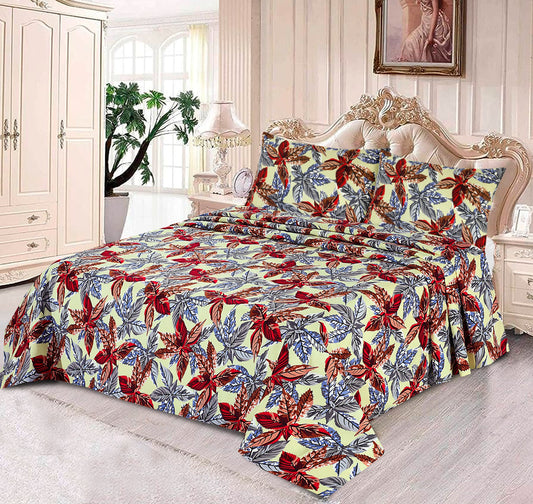 Beauty of King-Premium Cotton Bed Sheet Set