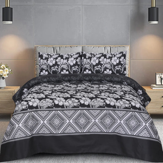 Black Tulips - Bed Sheet Set