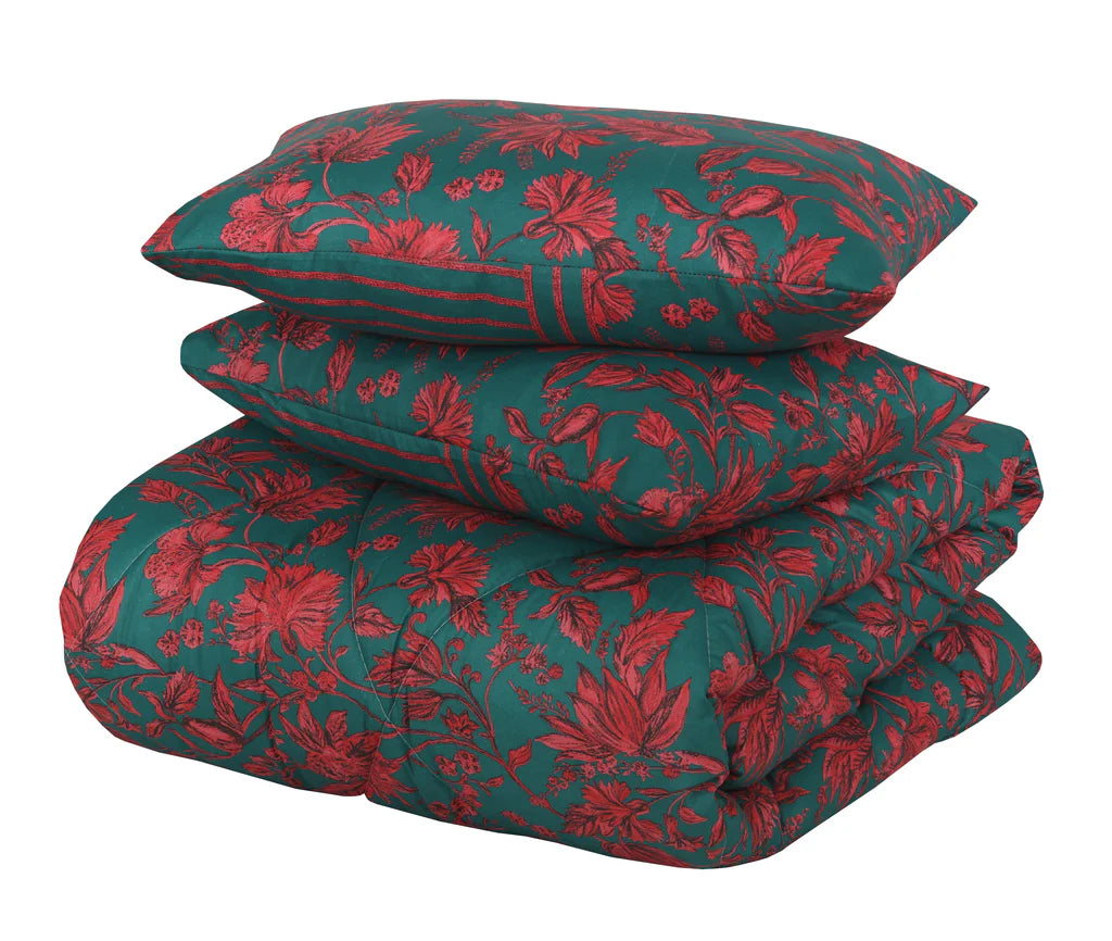 6pcs WINTER RAZAI Set (HEAVY) - Red Roses