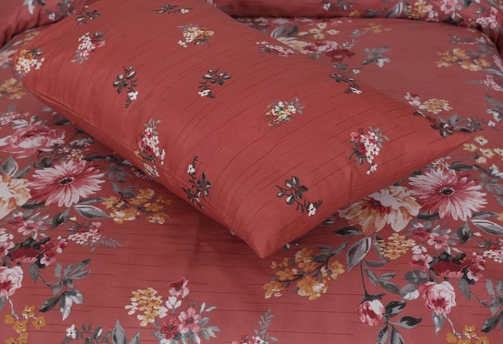 @ Tea Flower Single Bed Sheet Set