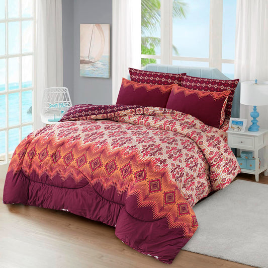 Eloise-6pcs Summer Comforter Set (Light Filling)