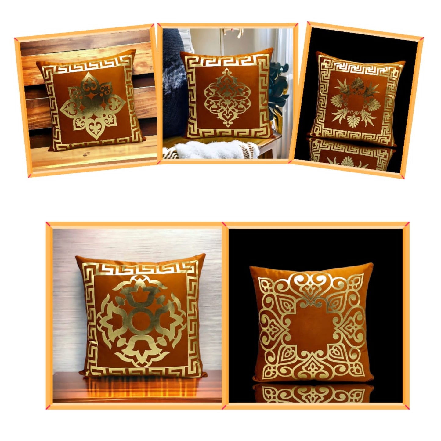 Beauty T Cushion Cover (Pack Of 5pcs)