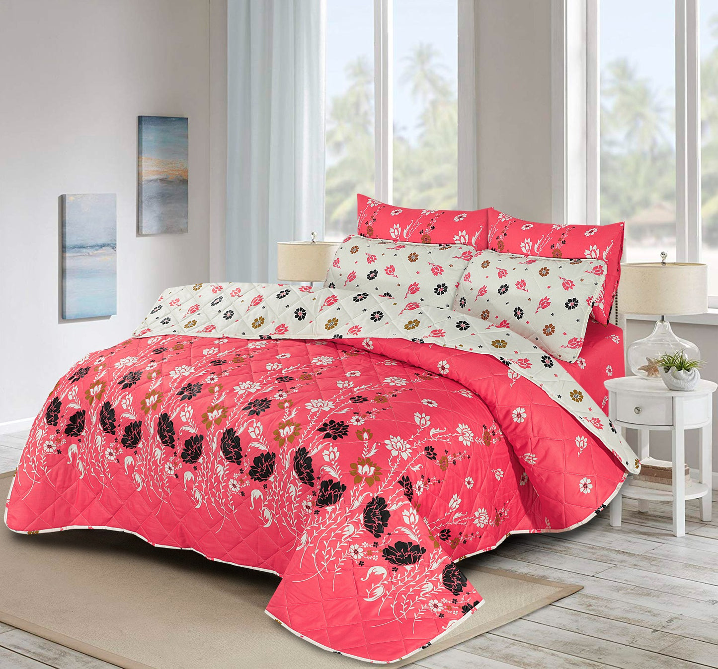 Pink Beauty - Summer Comforter Set (Light Filling)