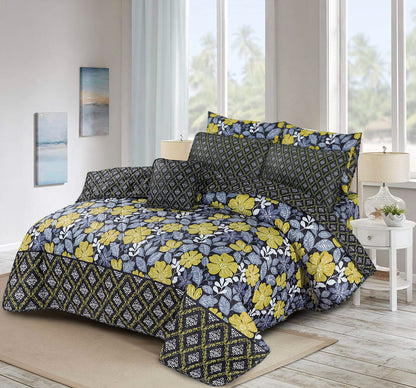 Black Beauty- 7pcs Summer Comforter Set (Light Filling)