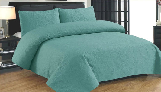 Ferozi Plain- Summer Bedspread Set (Light Filling)