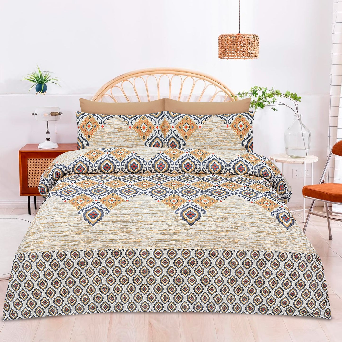 3pcs King Size Bedsheet Set - Weaves Pure