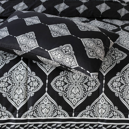 Black Leaves -Single COMFORTER Set