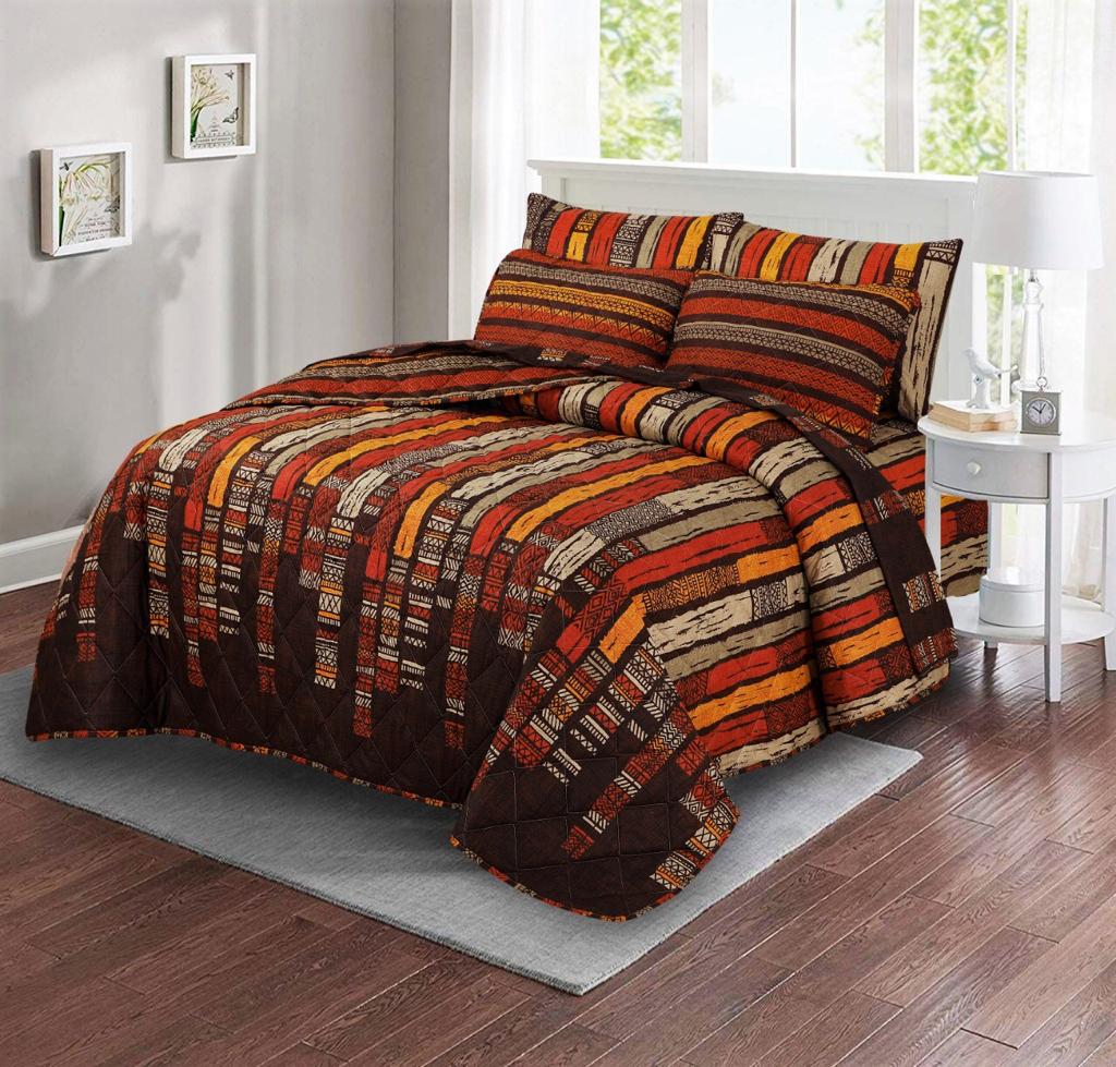 6pcs Summer Comforter Set (Light Filling) - Geometrical Stripes